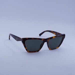 Saint Laurent SL M103 RIM 001 Sunglasses Havana Cat Eye Frame, Grey Lenses